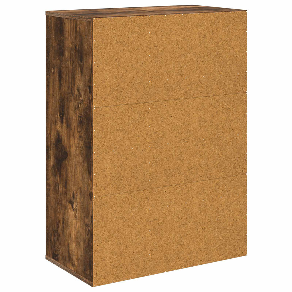 Sideboard mit Schubladen Geräucherte Eiche 60 x 33,5 x 84 cm