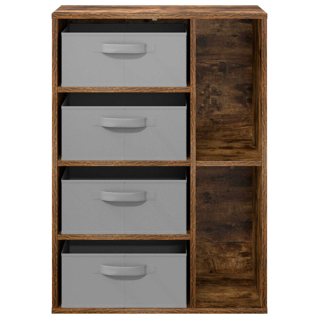 Sideboard mit Schubladen Geräucherte Eiche 60 x 33,5 x 84 cm