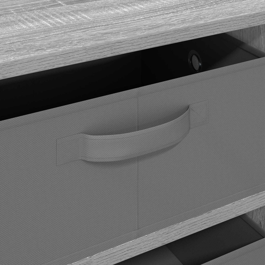 Sideboard mit Schubladen Graues Sonoma 60 x 33,5 x 84 cm
