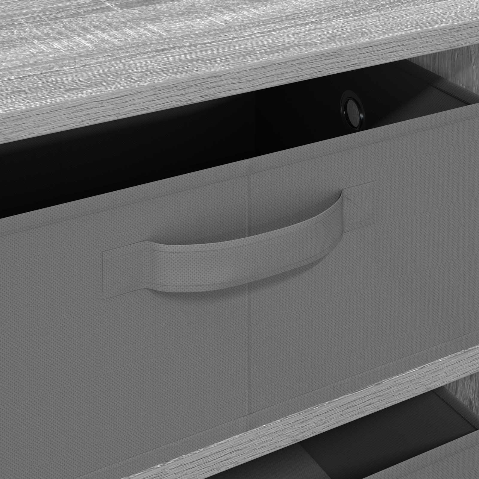 Sideboard mit Schubladen Graues Sonoma 60 x 33,5 x 84 cm