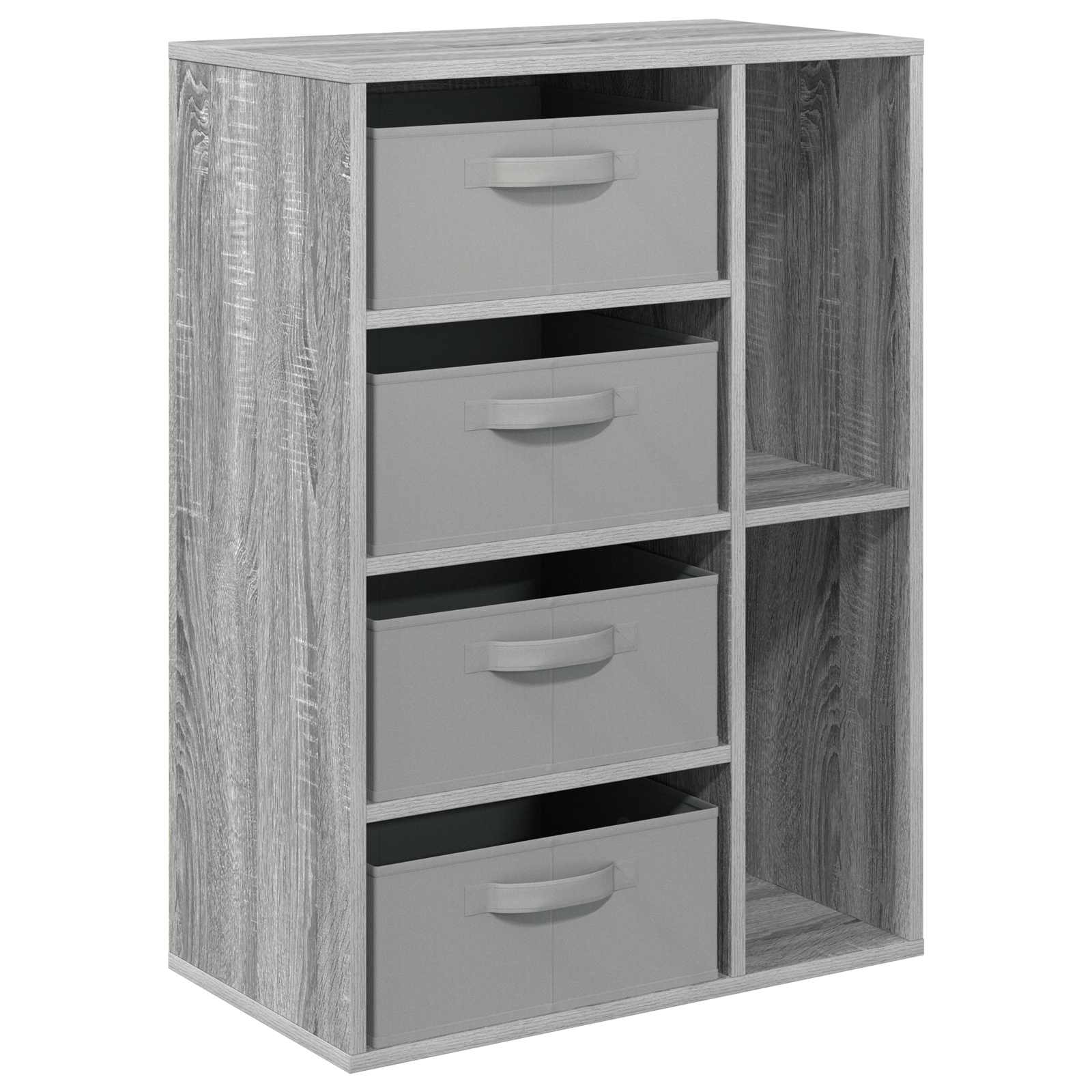 Sideboard mit Schubladen Graues Sonoma 60 x 33,5 x 84 cm