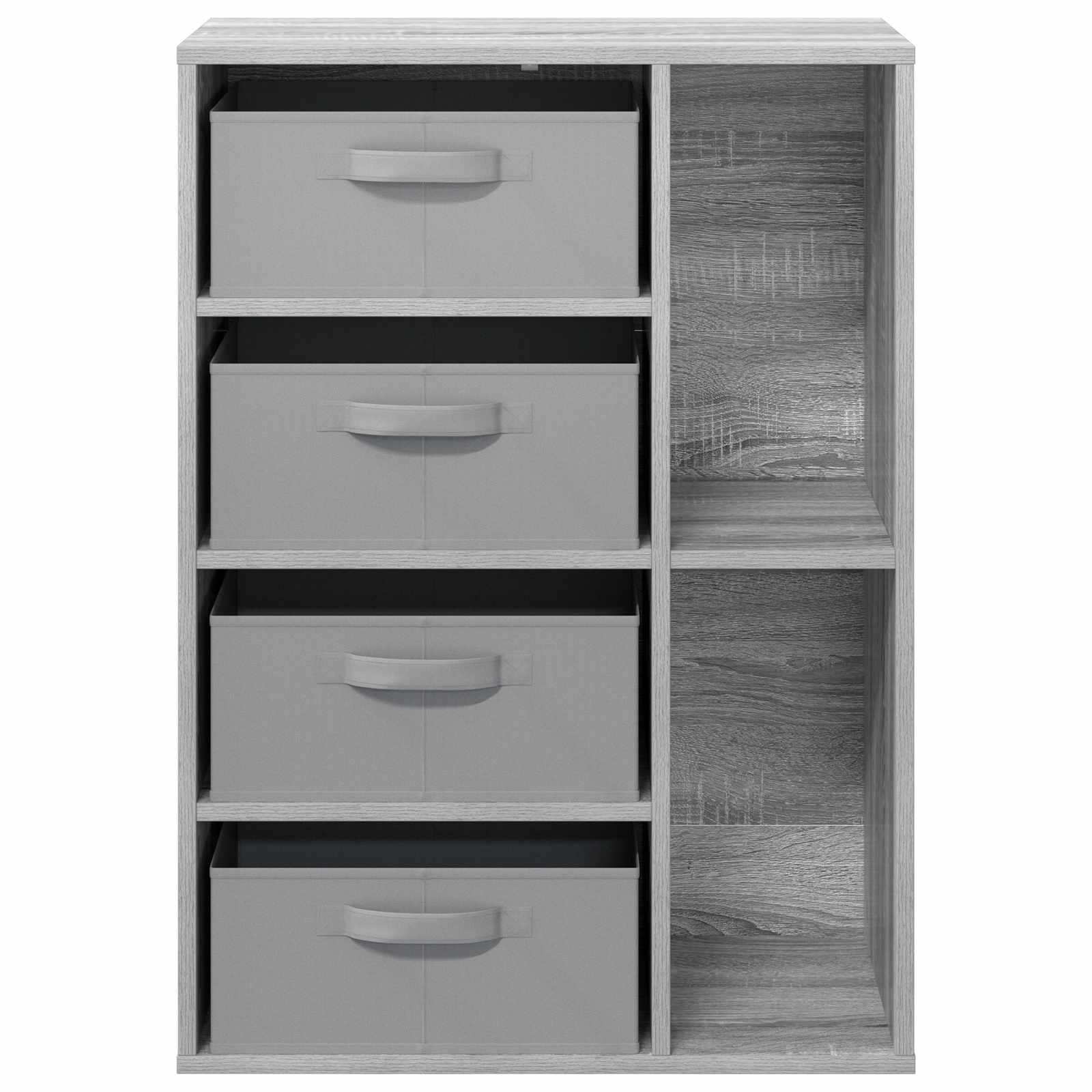 Sideboard mit Schubladen Graues Sonoma 60 x 33,5 x 84 cm
