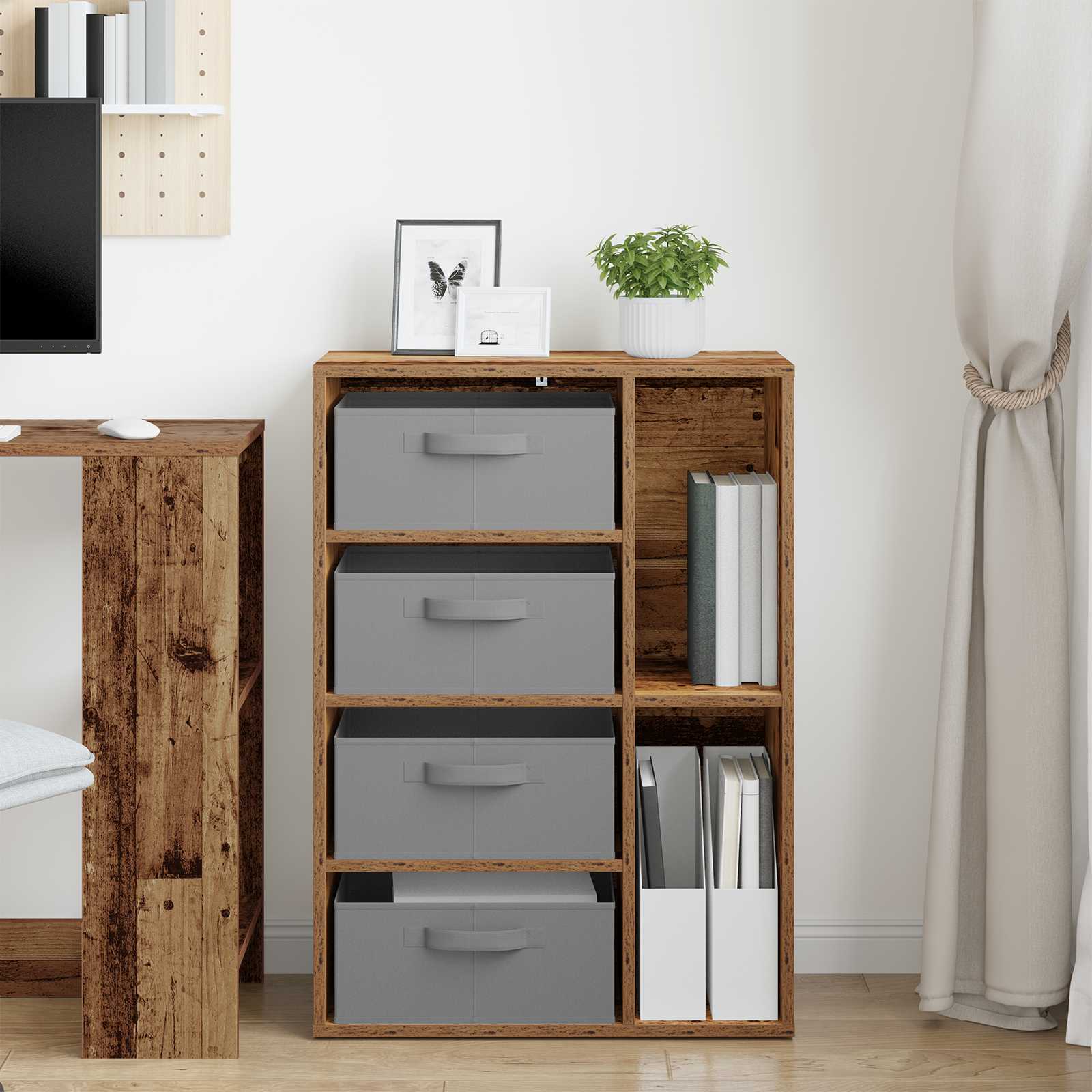 Sideboard mit Schubladen Altholz 60 x 33,5 x 84 cm