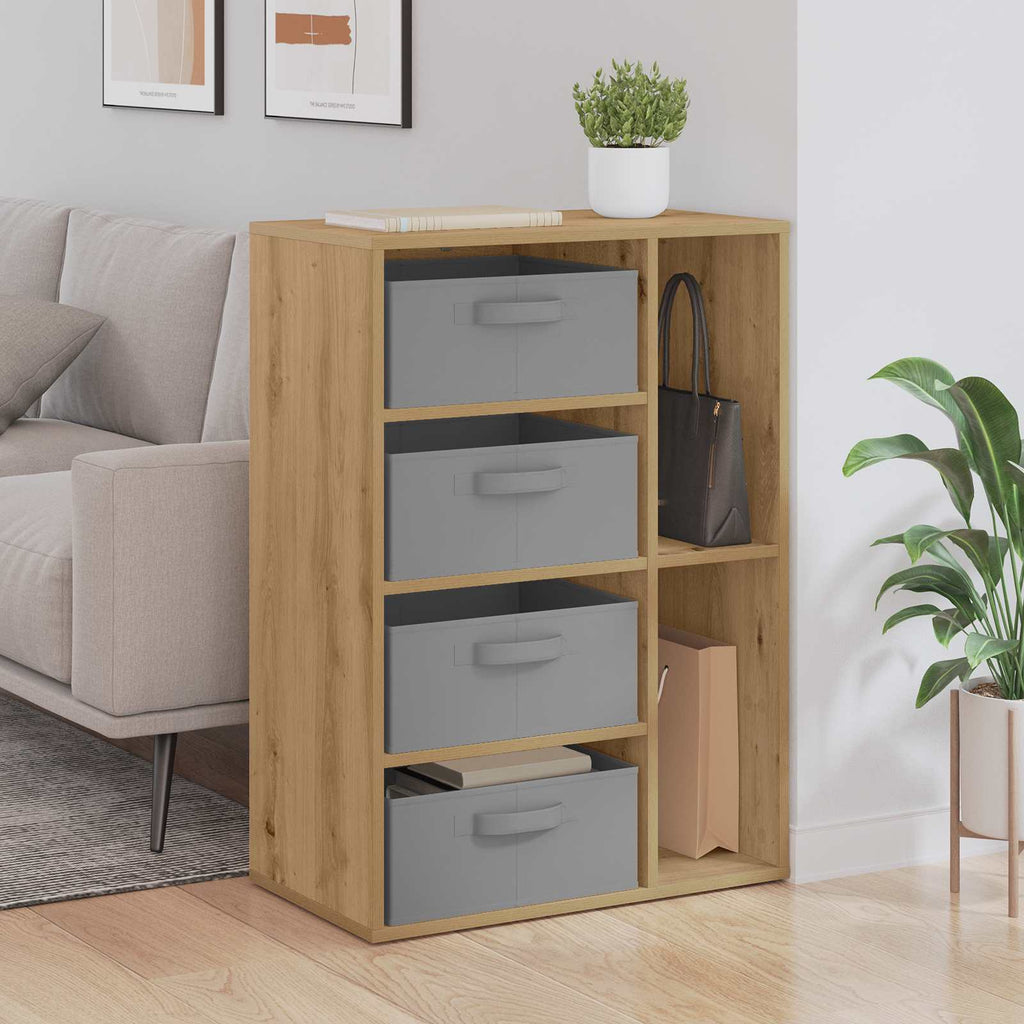 Sideboard mit Schubladen Artisan-Eiche 60 x 33,5 x 84 cm