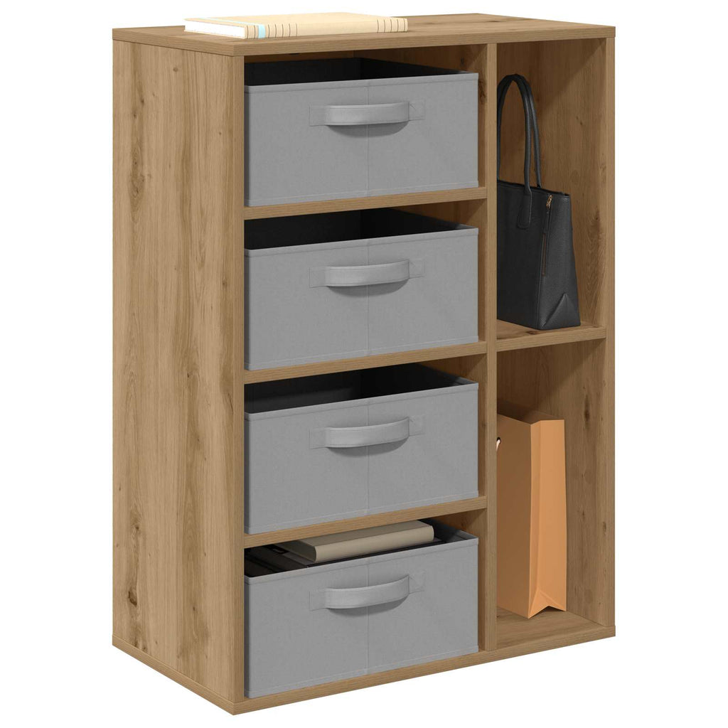 Sideboard mit Schubladen Artisan-Eiche 60 x 33,5 x 84 cm