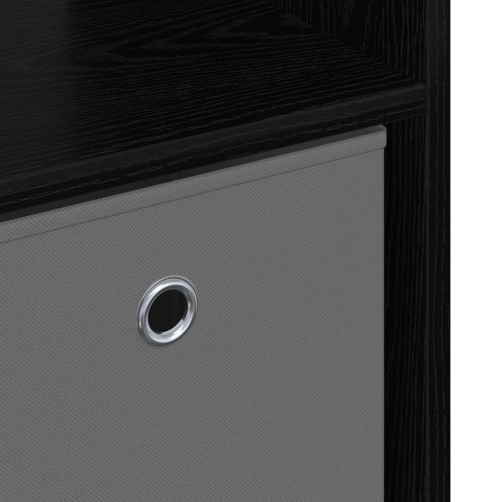 Sideboard Schwarz Eichen-Optik 73,5 x 24 x 69,5 cm