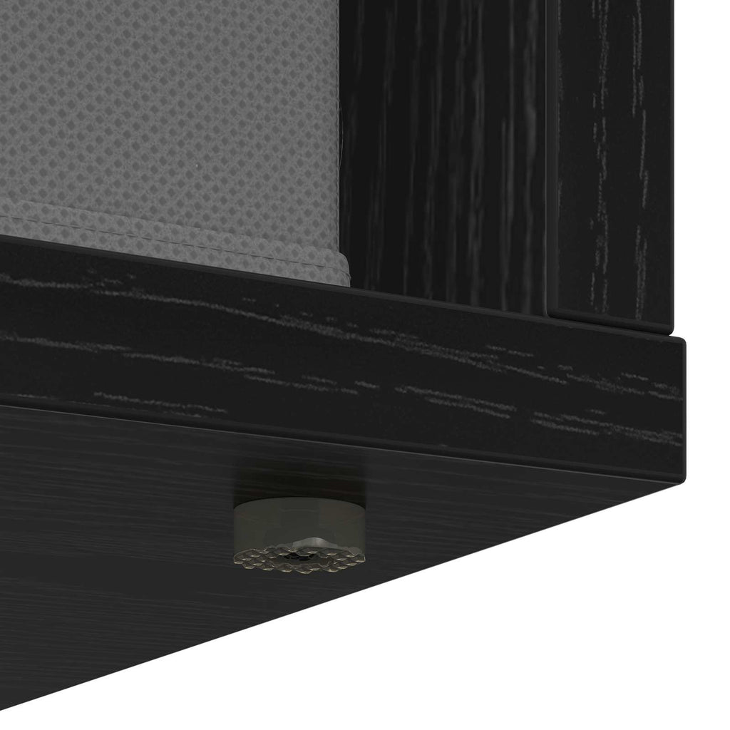 Sideboard Schwarz Eichen-Optik 73,5 x 24 x 69,5 cm