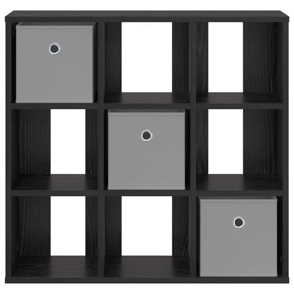 Sideboard Schwarz Eichen-Optik 73,5 x 24 x 69,5 cm