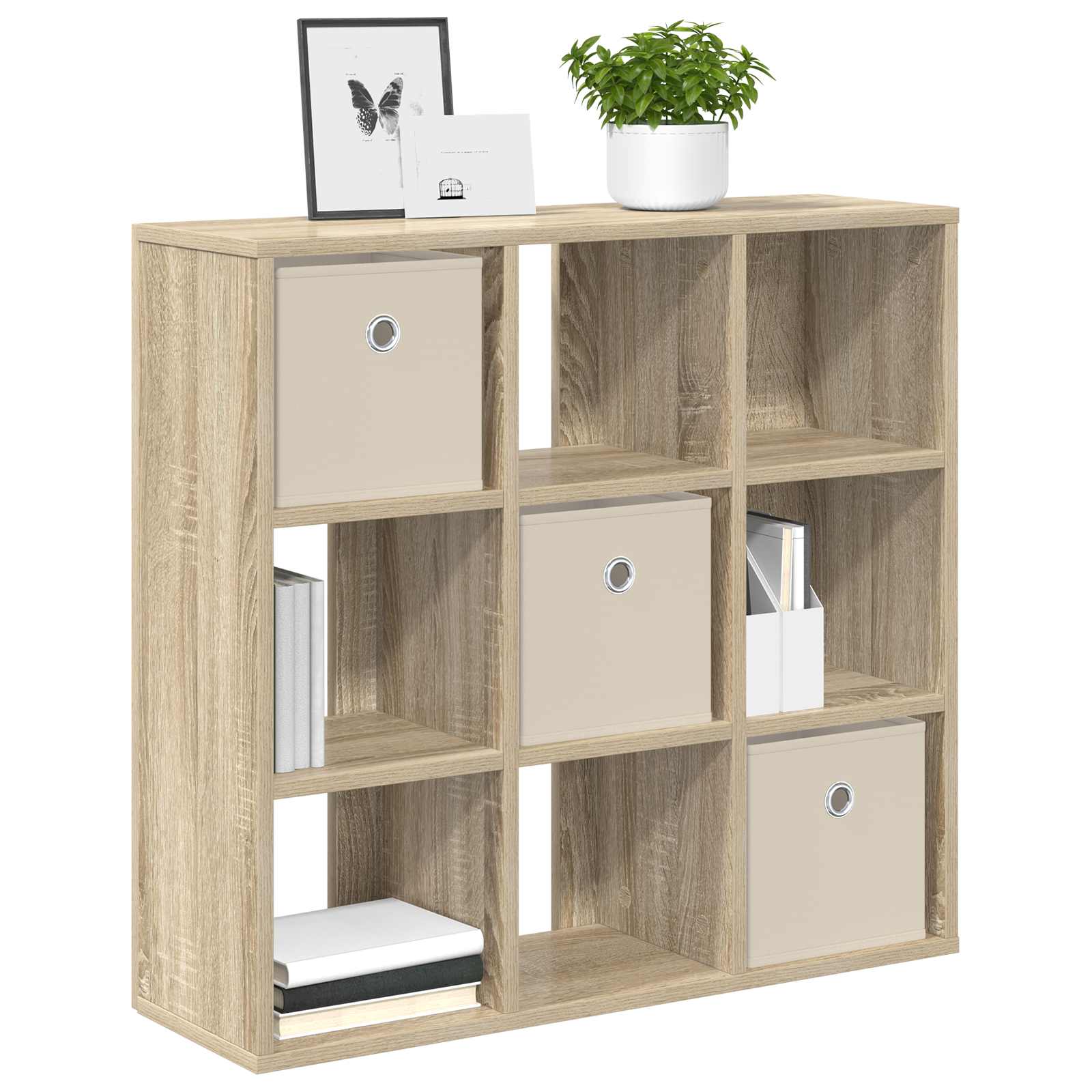 Sideboard mit Schubladen Sonoma-Eiche 73,5 x 24 x 69,5 cm