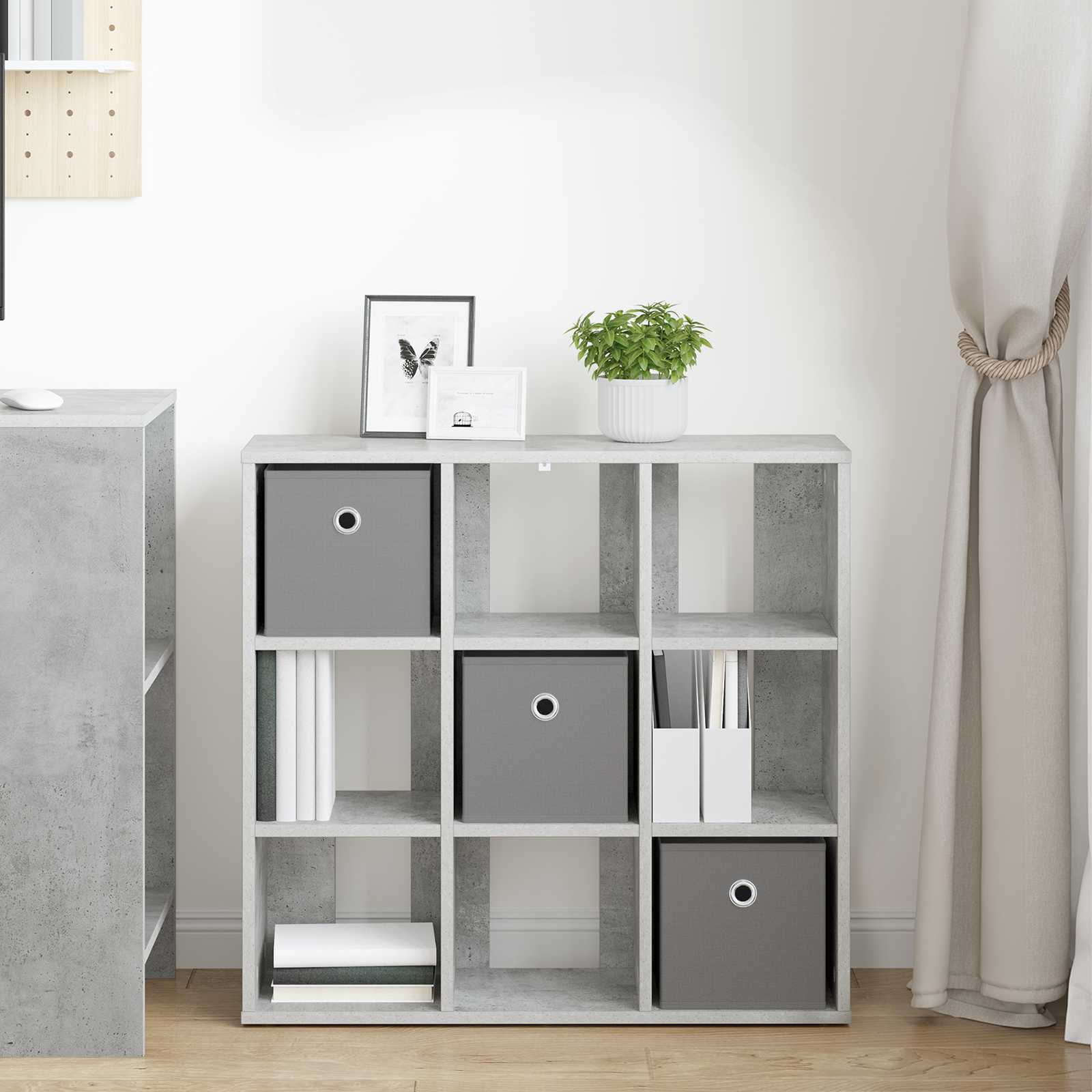Sideboard mit Schubladen Beton Grau 73,5 x 24 x 69,5 cm