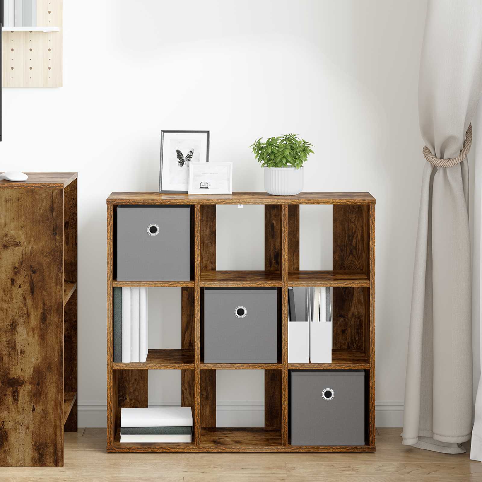 Sideboard mit Schubladen Geräucherte Eiche 73,5 x 24 x 69,5 cm