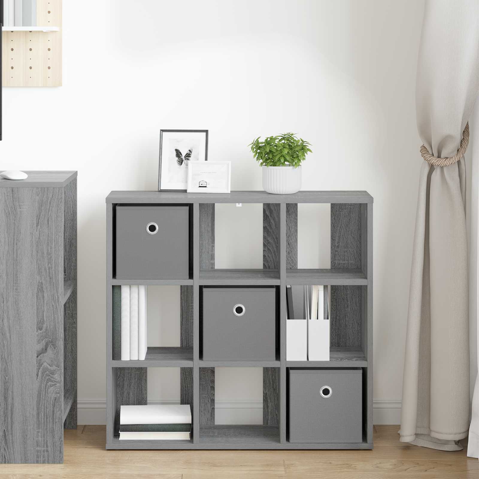 Sideboard mit Schubladen Graues Sonoma 73,5 x 24 x 69,5 cm