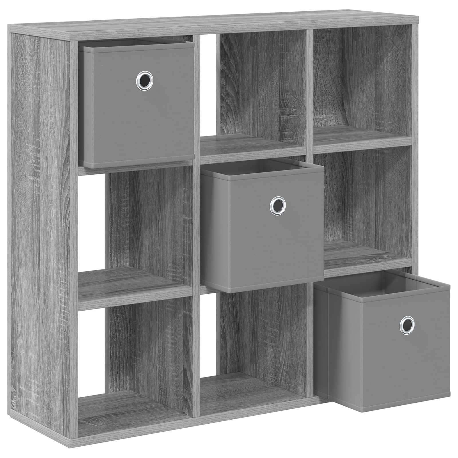 Sideboard mit Schubladen Graues Sonoma 73,5 x 24 x 69,5 cm