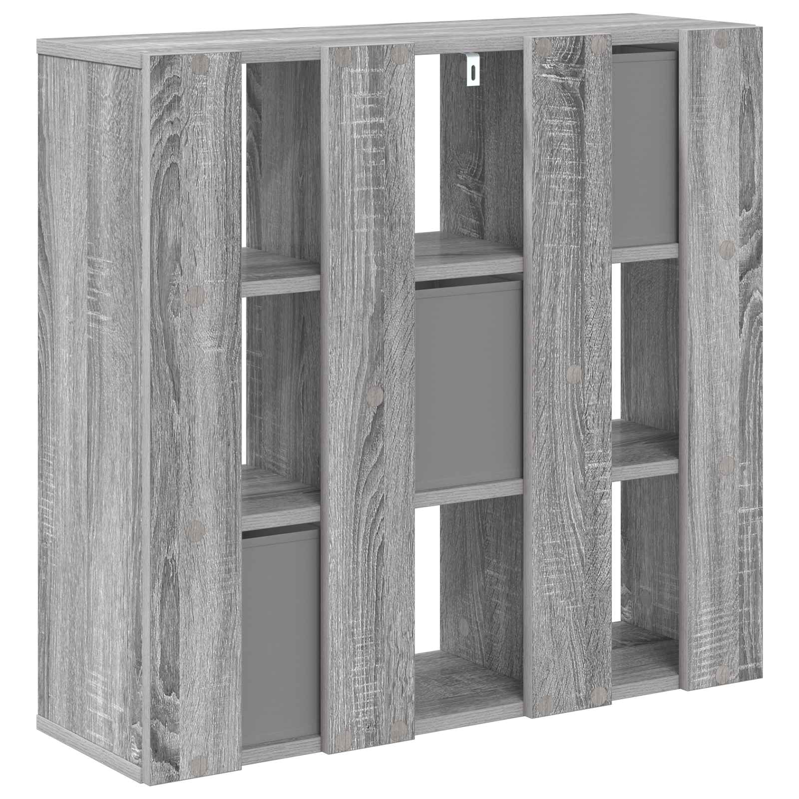 Sideboard mit Schubladen Graues Sonoma 73,5 x 24 x 69,5 cm
