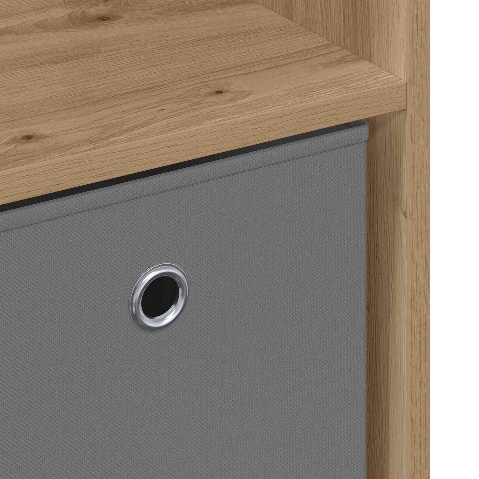 Sideboard mit Schubladen Artisan-Eiche 73,5 x 24 x 69,5 cm
