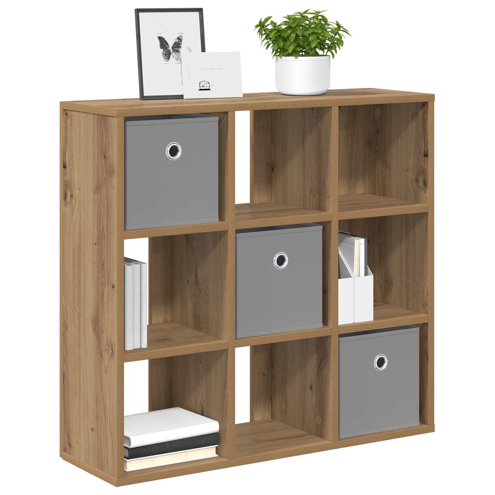 Sideboard mit Schubladen Artisan-Eiche 73,5 x 24 x 69,5 cm