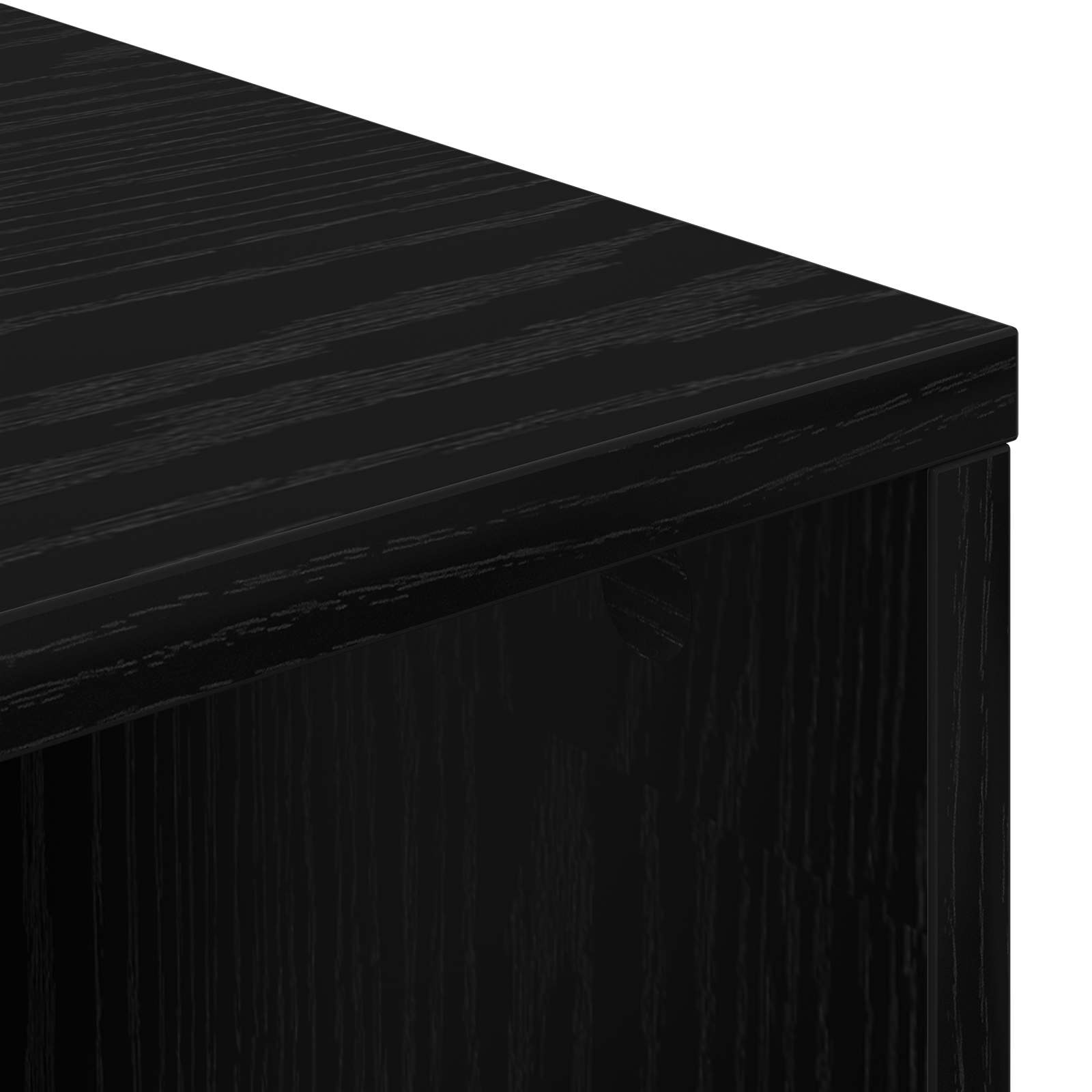 Sideboard Schwarz Eichen-Optik 88,5 x 29 x 84,5 cm