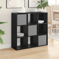 Sideboard Schwarz Eichen-Optik 88,5 x 29 x 84,5 cm