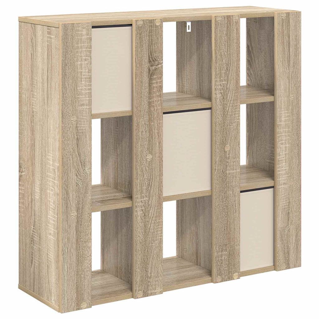 Sideboard mit Schubladen Sonoma-Eiche 88,5 x 29 x 84,5 cm
