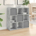 Sideboard mit Schubladen Beton Grau 88,5 x 29 x 84,5 cm