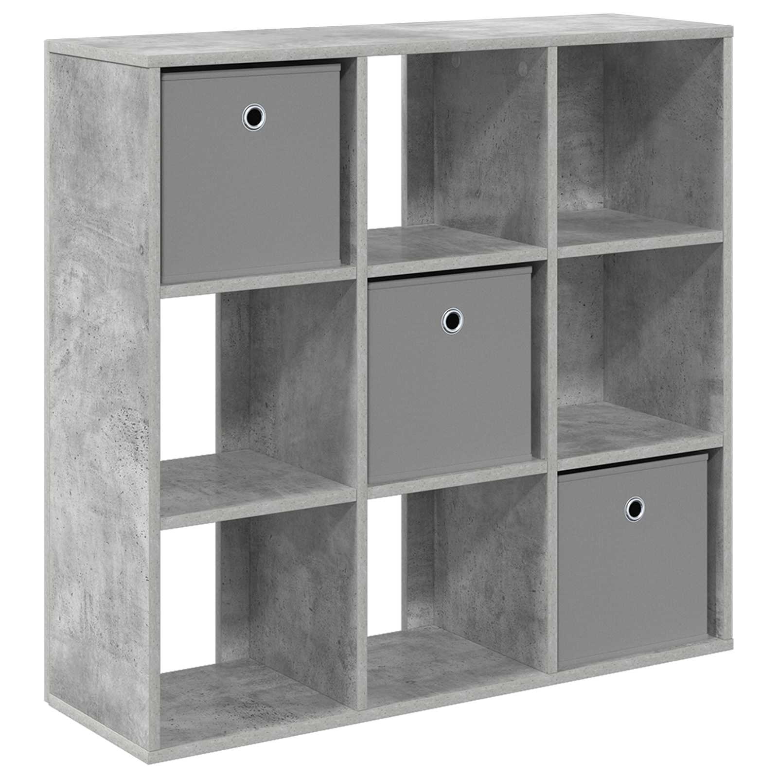 Sideboard mit Schubladen Beton Grau 88,5 x 29 x 84,5 cm
