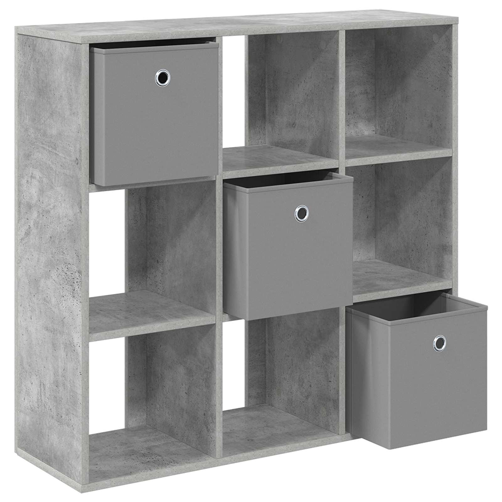 Sideboard mit Schubladen Beton Grau 88,5 x 29 x 84,5 cm
