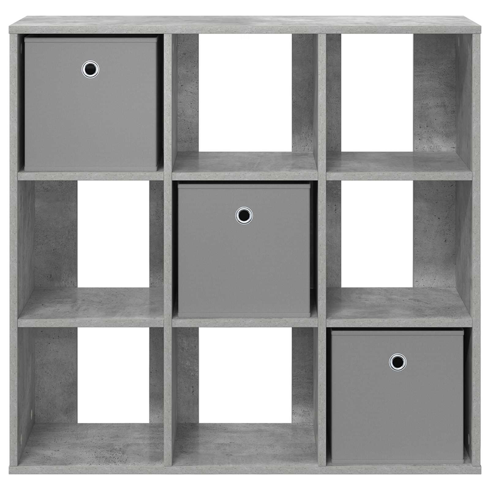 Sideboard mit Schubladen Beton Grau 88,5 x 29 x 84,5 cm
