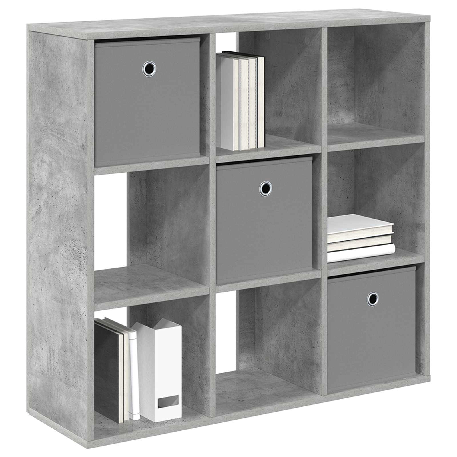 Sideboard mit Schubladen Beton Grau 88,5 x 29 x 84,5 cm