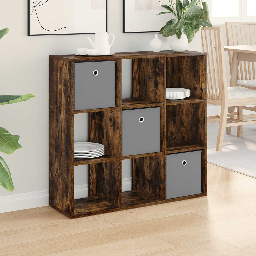 Sideboard mit Schubladen Geräucherte Eiche 88,5 x 29 x 84,5 cm