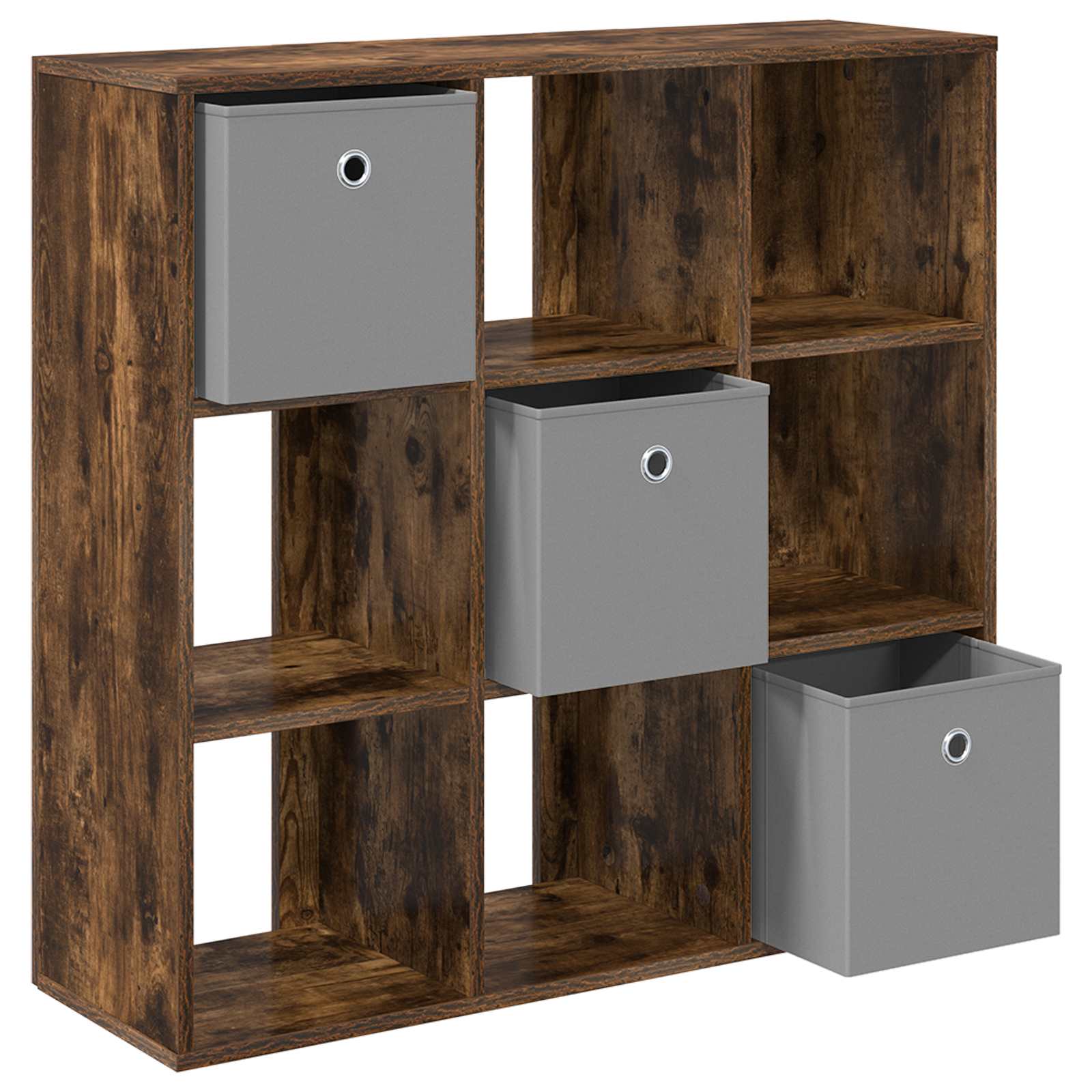 Sideboard mit Schubladen Geräucherte Eiche 88,5 x 29 x 84,5 cm