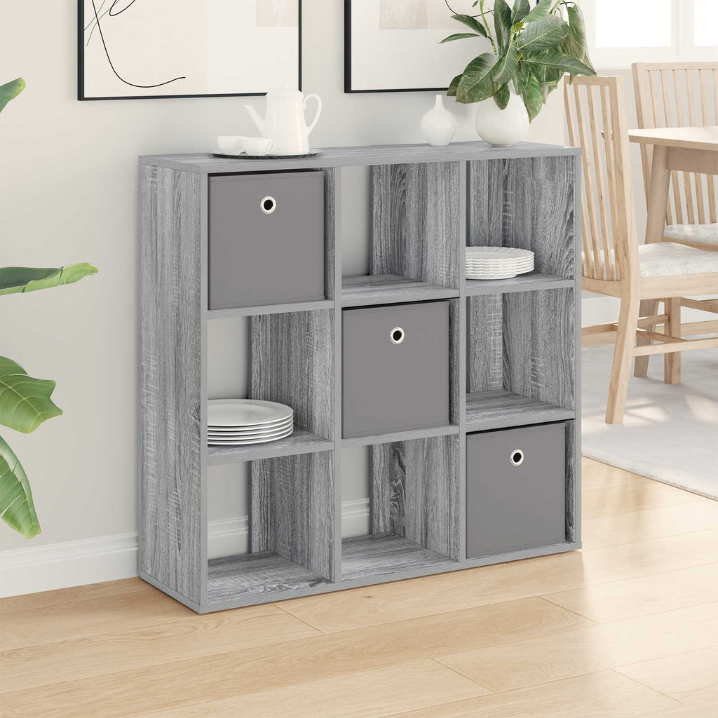 Sideboard mit Schubladen Graues Sonoma 88,5 x 29 x 84,5 cm