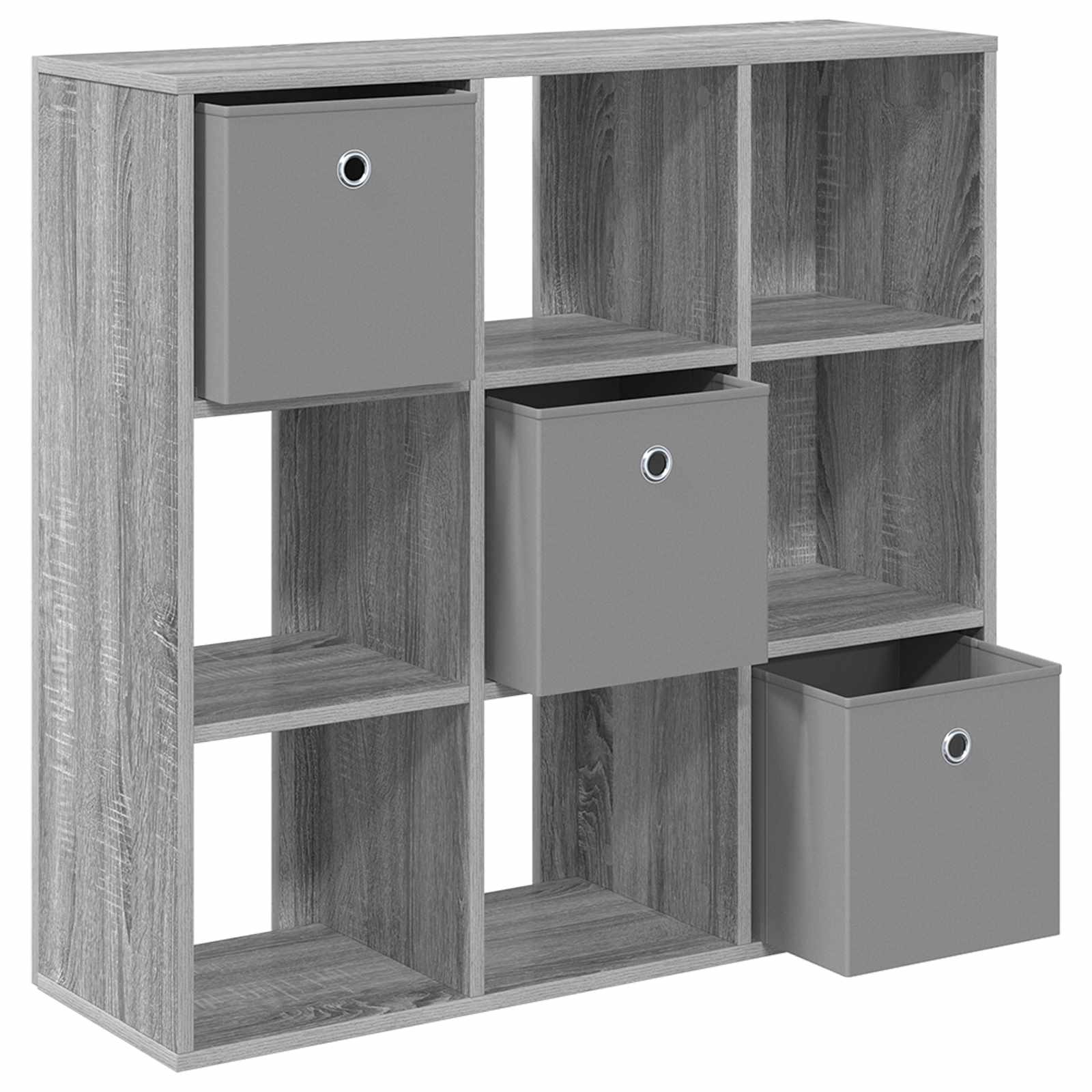 Sideboard mit Schubladen Graues Sonoma 88,5 x 29 x 84,5 cm