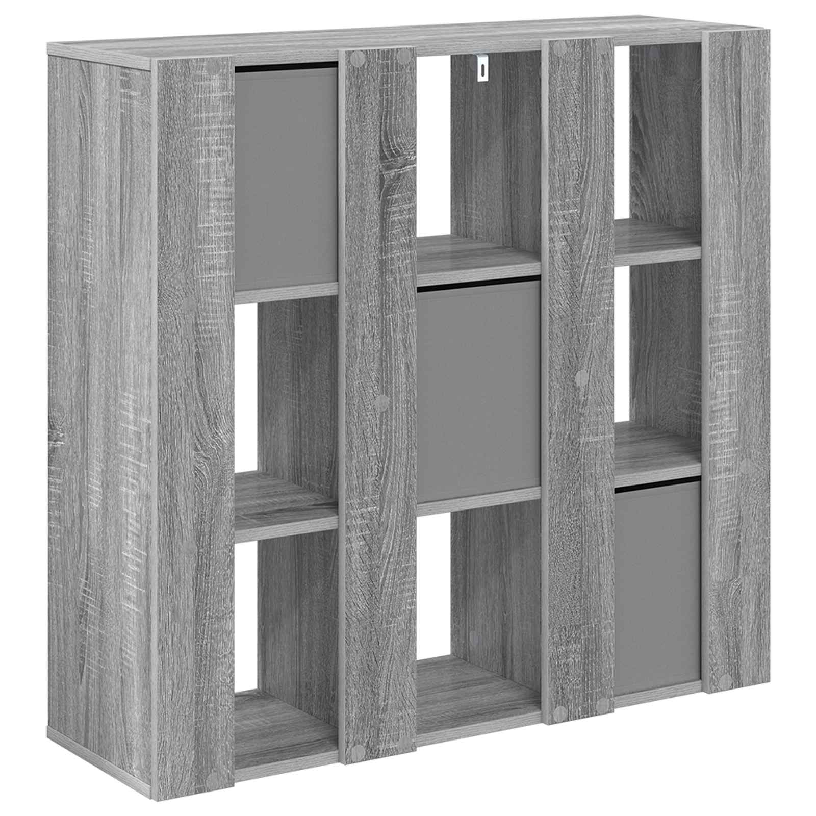 Sideboard mit Schubladen Graues Sonoma 88,5 x 29 x 84,5 cm