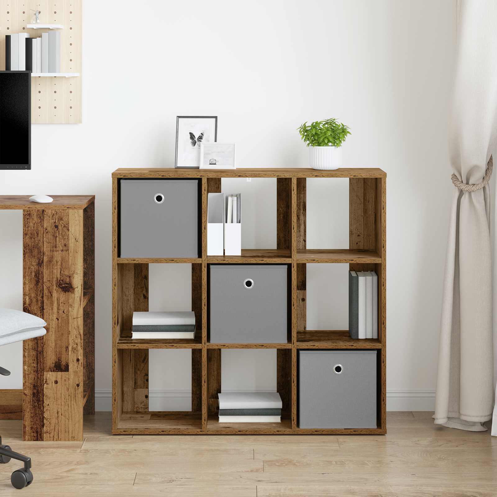 Sideboard mit Schubladen Altholz 88,5 x 29 x 84,5 cm