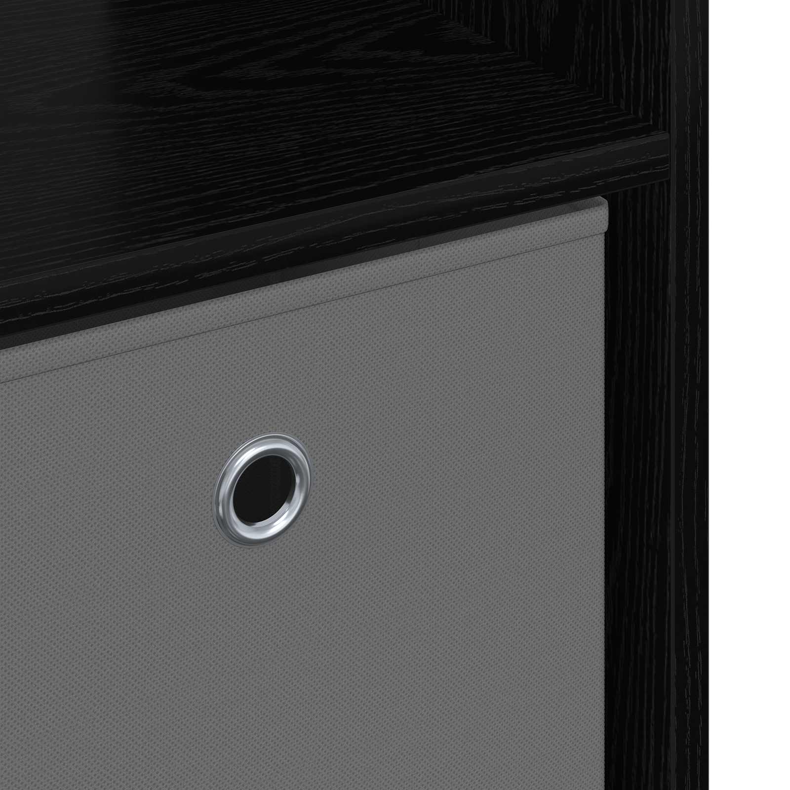 Sideboard Schwarz Eichen-Optik 102 x 31 x 99,5 cm