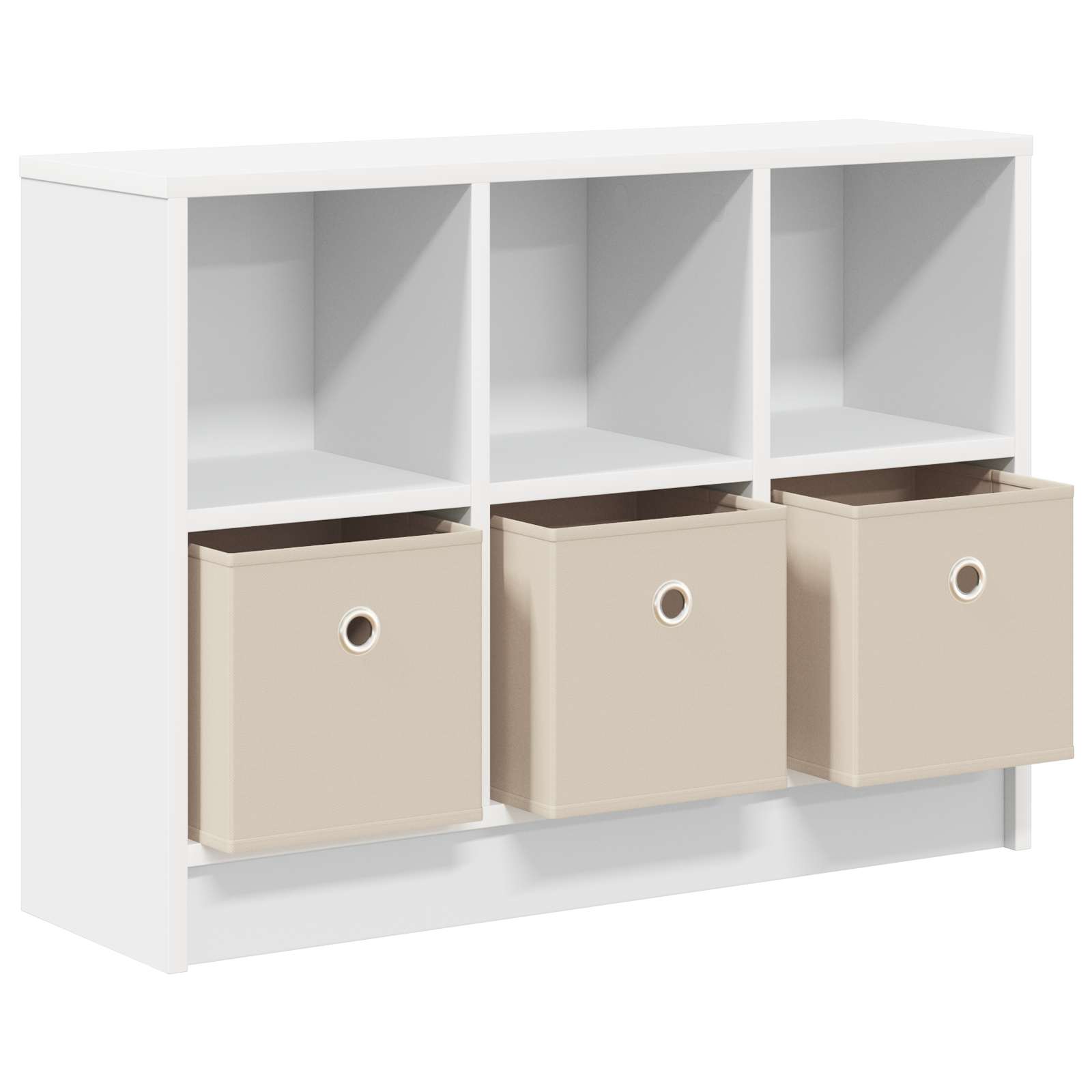 Sideboard mit Schubladen Weiß 73,5 x 22,5 x 53,5 cm