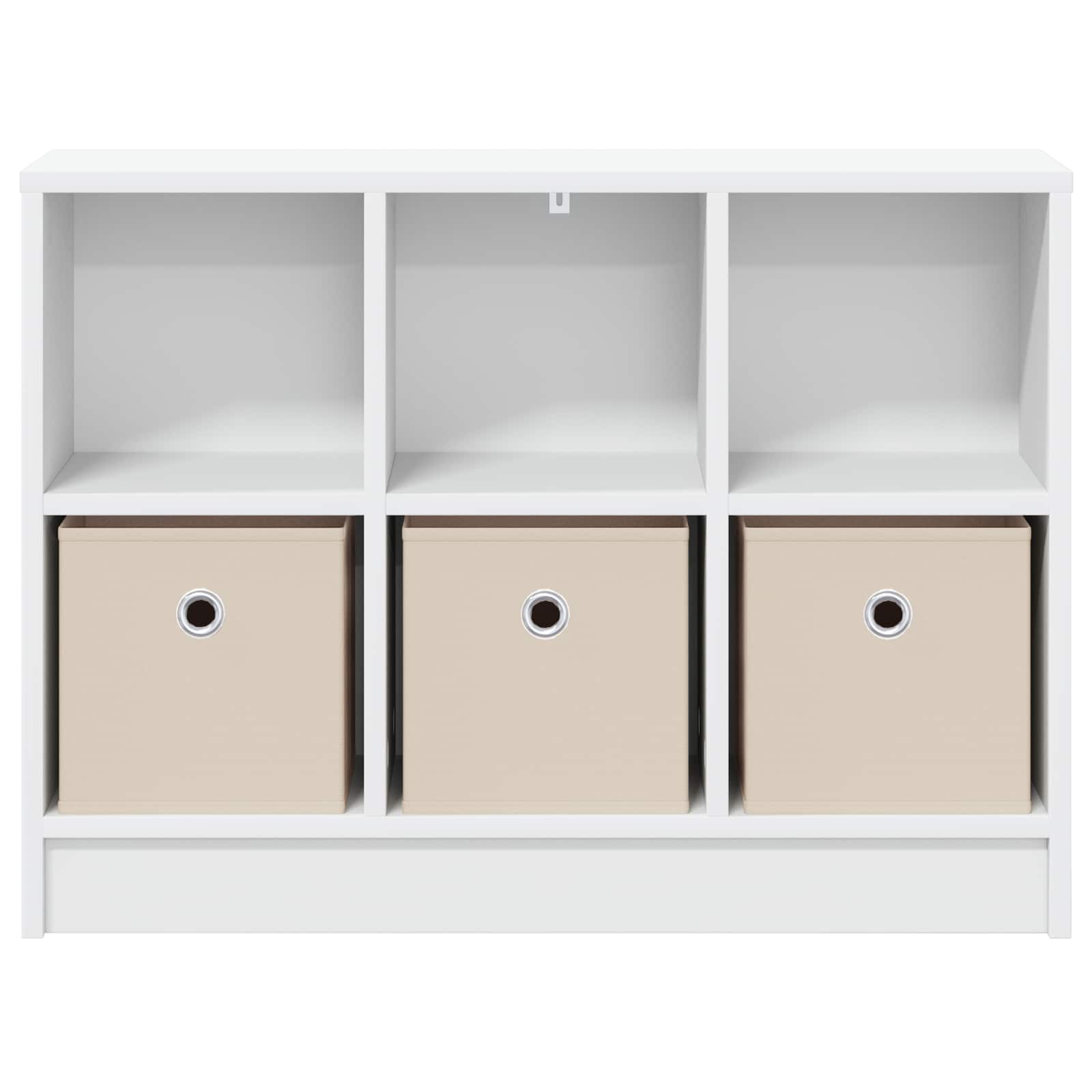Sideboard mit Schubladen Weiß 73,5 x 22,5 x 53,5 cm