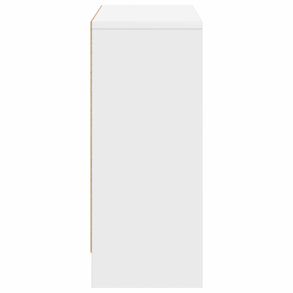Sideboard mit Schubladen Weiß 73,5 x 22,5 x 53,5 cm