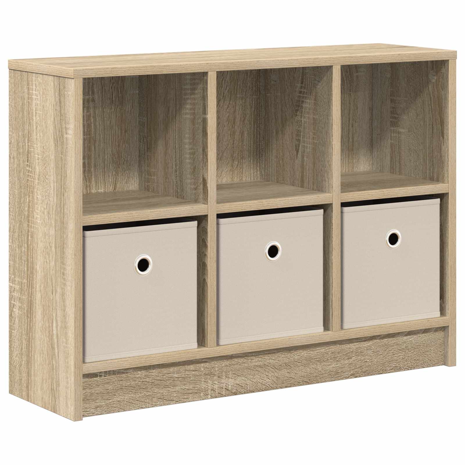 Sideboard mit Schubladen Sonoma-Eiche 73,5 x 22,5 x 53,5 cm