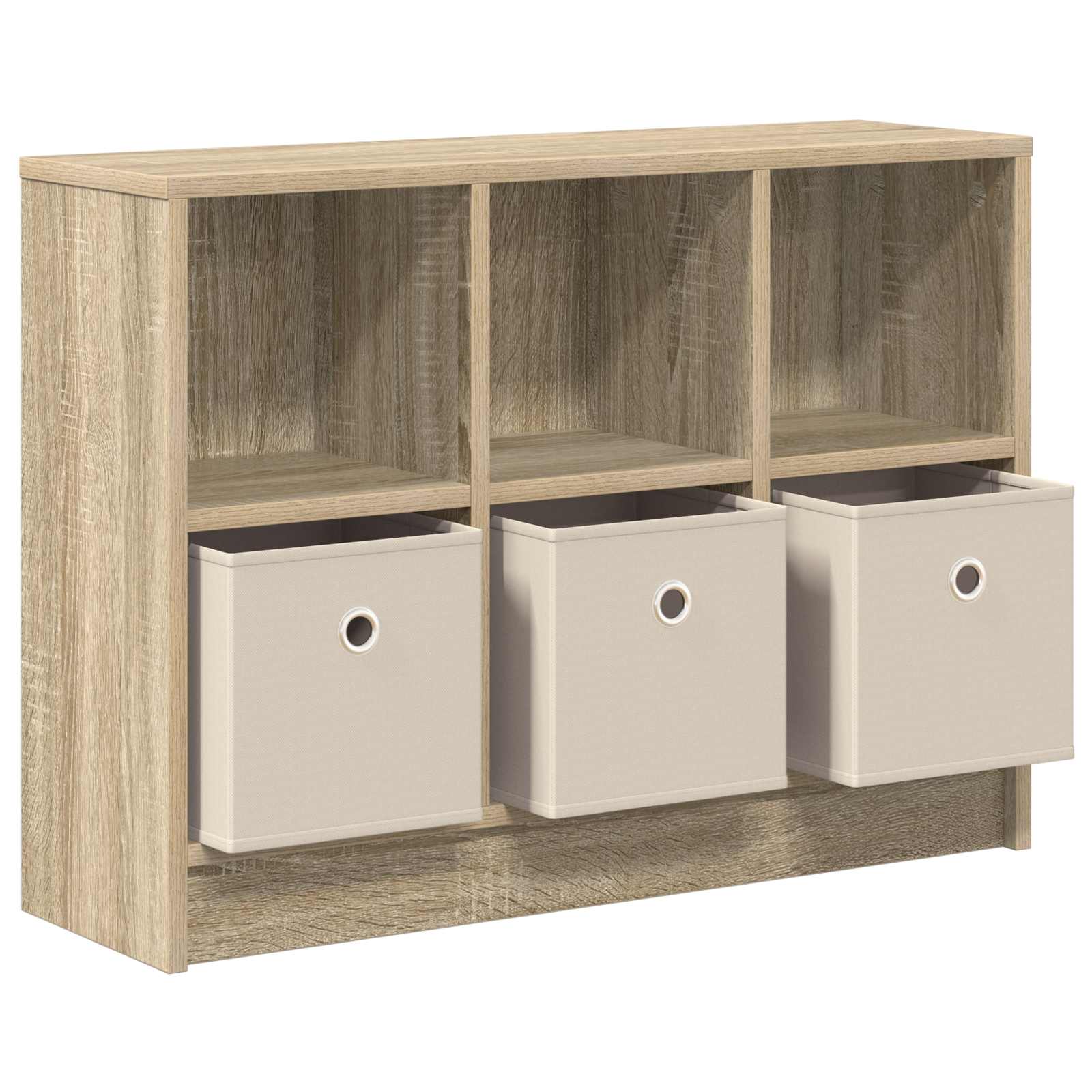 Sideboard mit Schubladen Sonoma-Eiche 73,5 x 22,5 x 53,5 cm