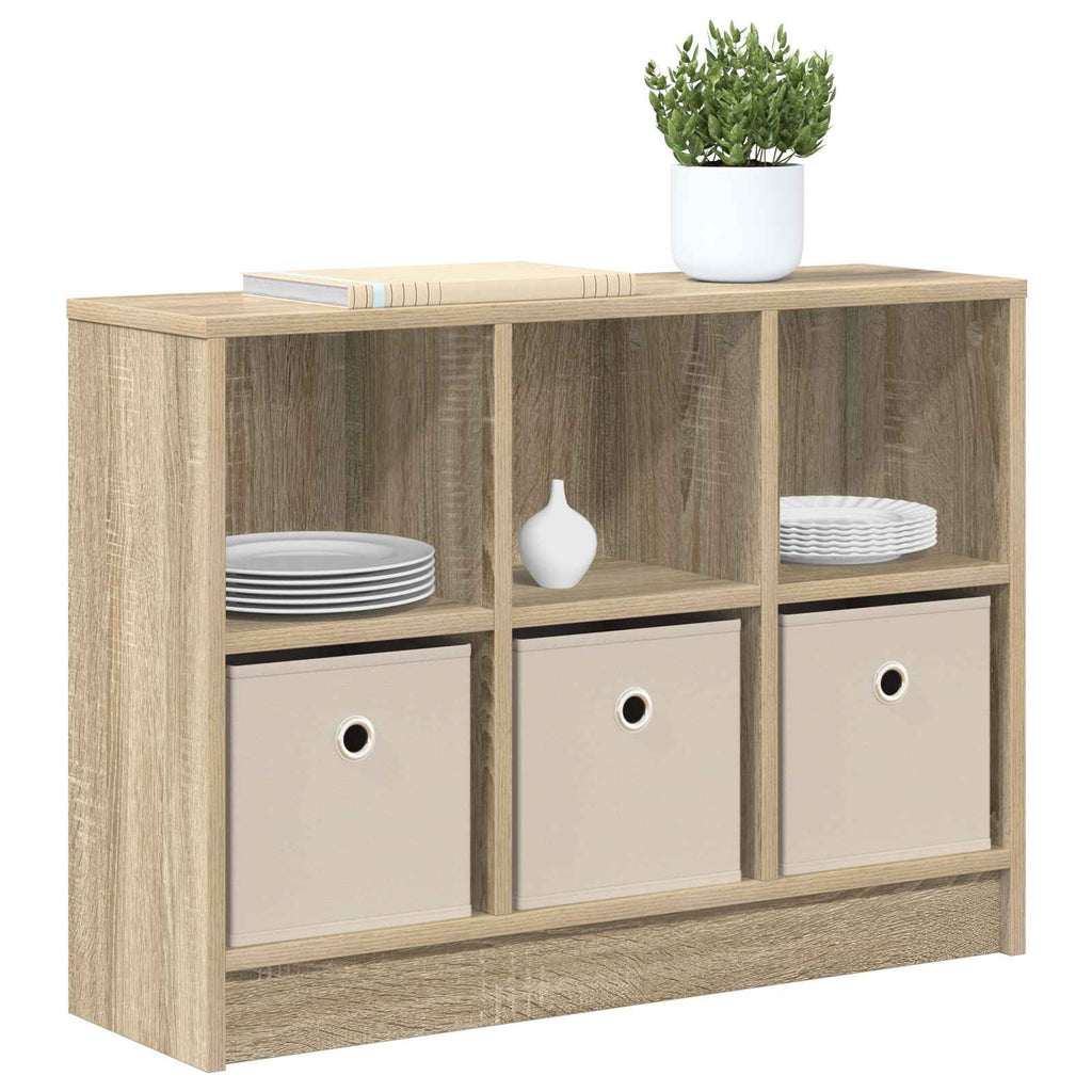 Sideboard mit Schubladen Sonoma-Eiche 73,5 x 22,5 x 53,5 cm
