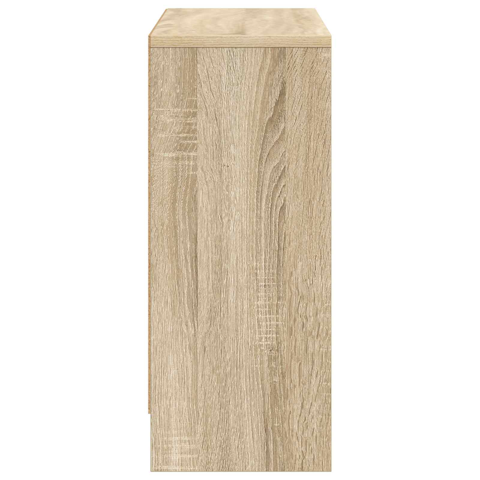 Sideboard mit Schubladen Sonoma-Eiche 73,5 x 22,5 x 53,5 cm
