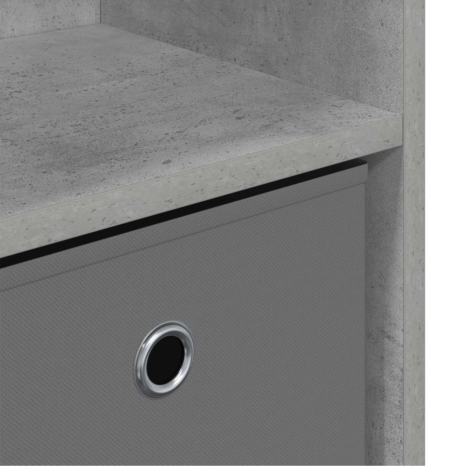 Sideboard mit Schubladen Beton Grau 73,5 x 22,5 x 53,5 cm
