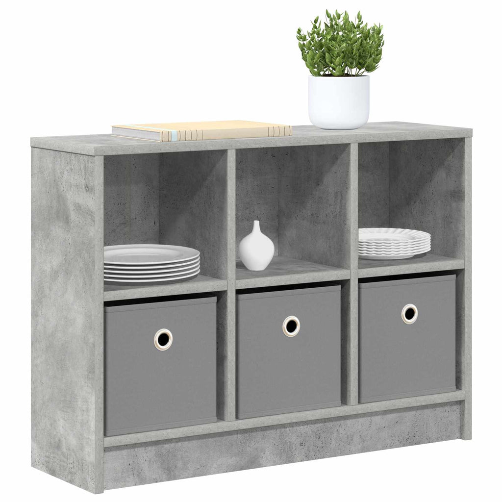 Sideboard mit Schubladen Beton Grau 73,5 x 22,5 x 53,5 cm
