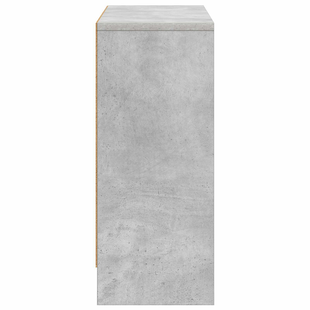 Sideboard mit Schubladen Beton Grau 73,5 x 22,5 x 53,5 cm