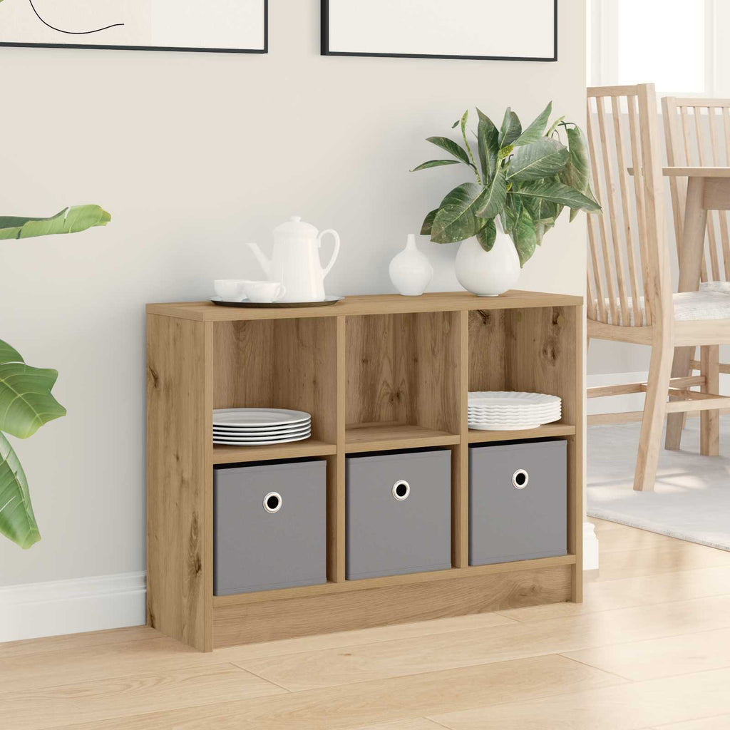Sideboard mit Schubladen Artisan-Eiche 73,5 x 22,5 x 53,5 cm