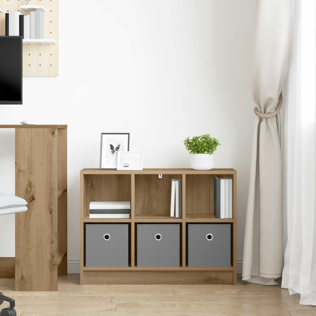 Sideboard mit Schubladen Artisan-Eiche 73,5 x 22,5 x 53,5 cm