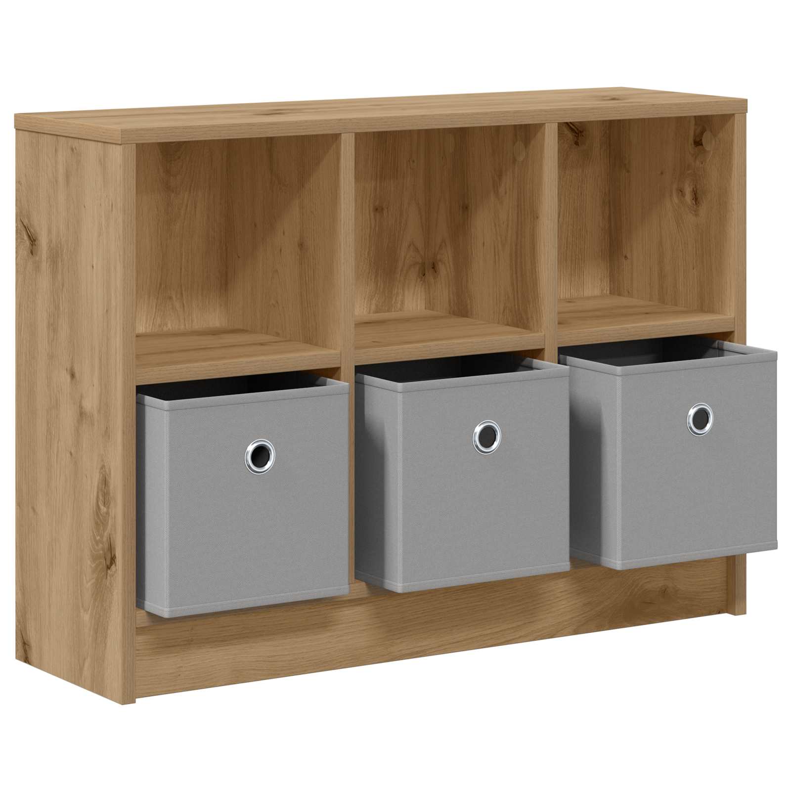 Sideboard mit Schubladen Artisan-Eiche 73,5 x 22,5 x 53,5 cm