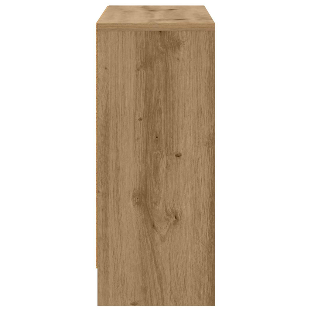 Sideboard mit Schubladen Artisan-Eiche 73,5 x 22,5 x 53,5 cm
