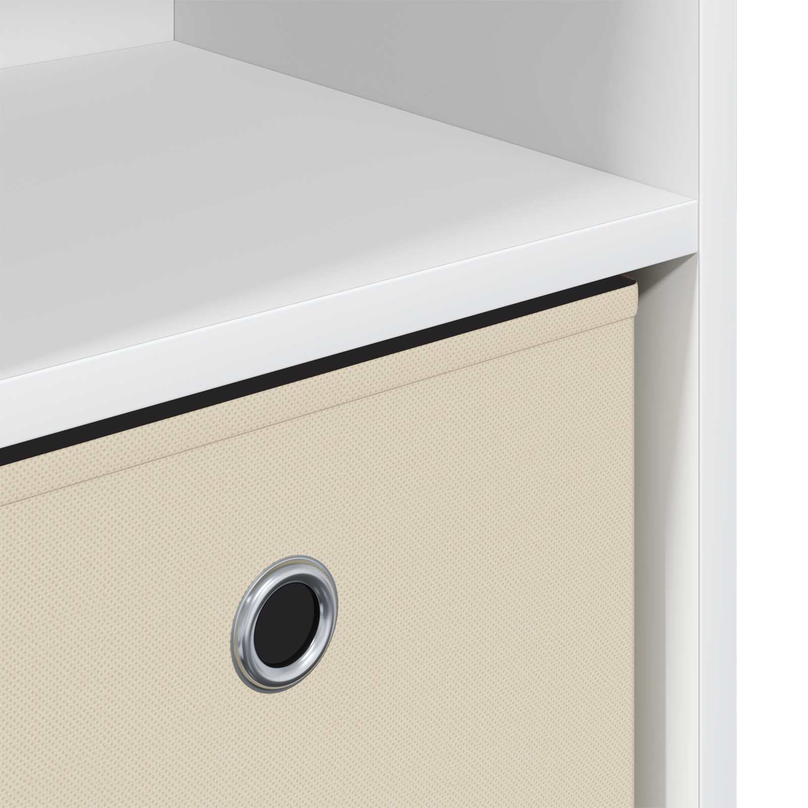 Sideboard mit Schubladen Weiß 88,5 x 27,5 x 63,5 cm